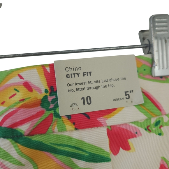 New J. Crew  City Shorts Women's Floral Print Cotton-Blend Shorts - Size 10 - Picture 3 of 4